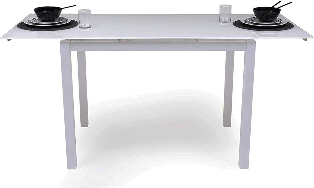 Mesa de cocina extensible Homely Paris Total White