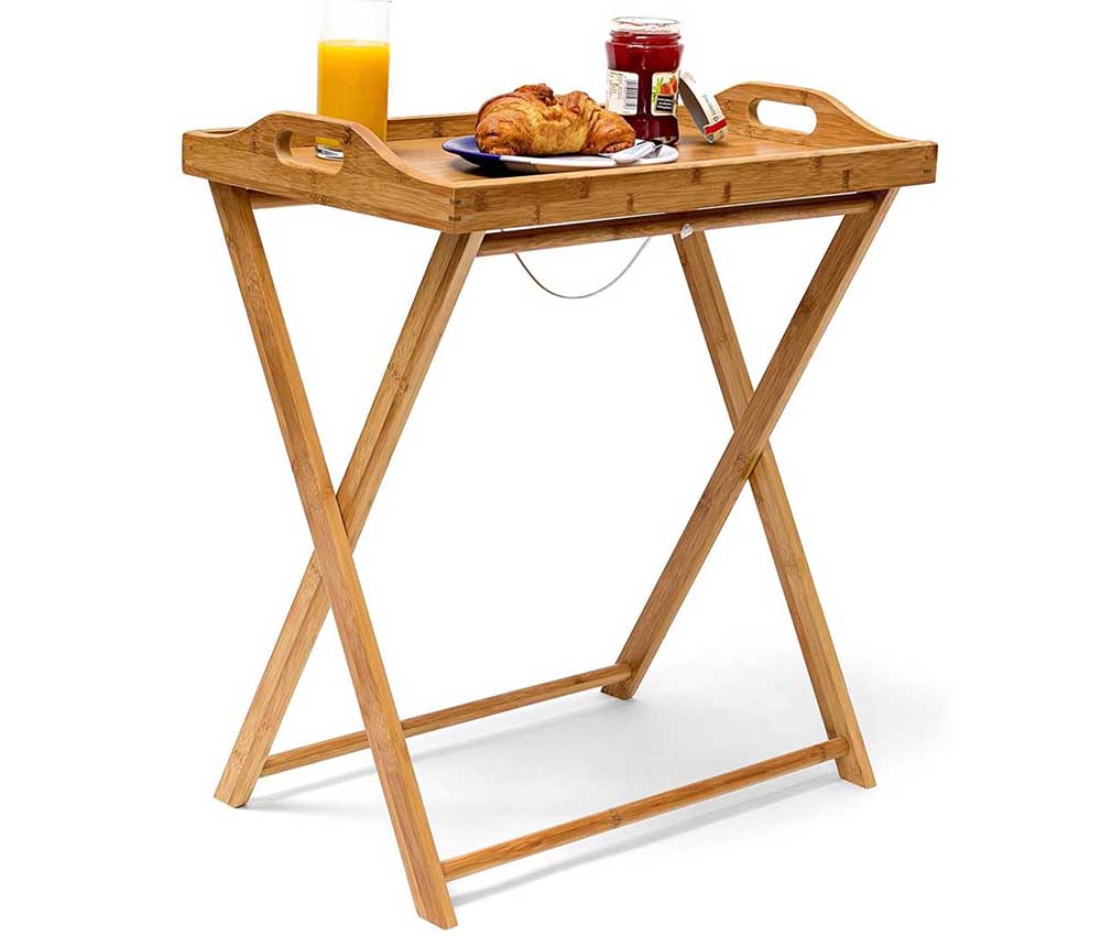 Mesa auxiliar plegable Relaxdays 10019136